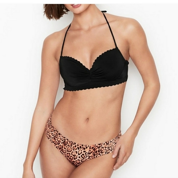 VICTORIA'S SECRET natural leopard swim bikini bottom - Picture 2 of 3